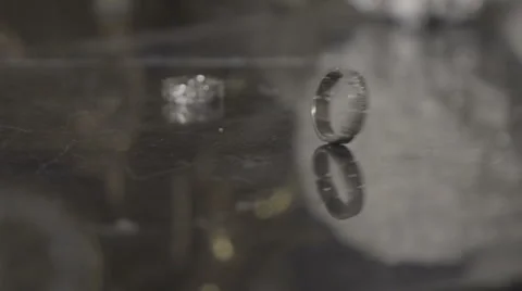 Rotating ring with reflection Stock Footage 59219897