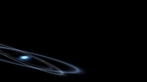 Rotating rings after explotion Stock Footage 8519311