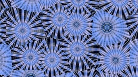 Rotating rings and rays in mirrors Stock Footage 8995882