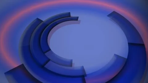 Rotating rings news animation motion graphics background Stock Footage