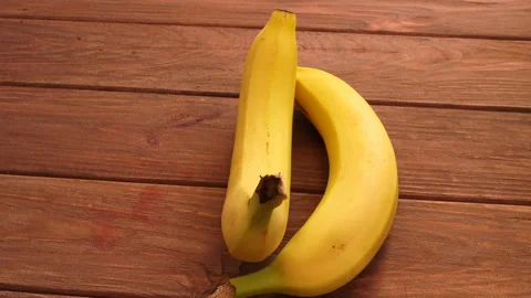 Rotating Ripe Bananas. Stock Footage 90799955