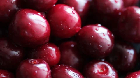 Rotating Ripe Cherries 3 Video stock 58819330
