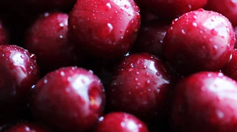 Rotating Ripe Cherries 5 Stock Footage 58819464