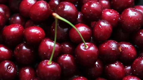 Rotating Ripe Cherries 7 Video stock 58819386