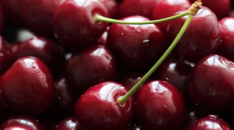 Rotating Ripe Cherries 8 Stock Footage 58819543