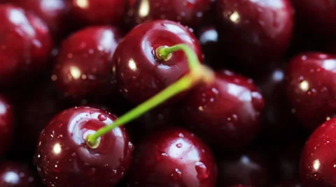 Rotating Ripe Cherries 9 Stock Footage 58819422
