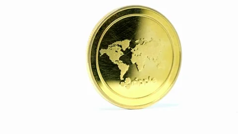 Rotating ripple coin Stock-Footage 90482068