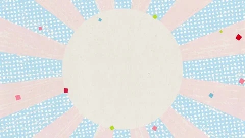 Rotating Rough Brushstroke Lines with Confetti Background: blue, pink 動画素材 310498516