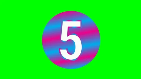 Rotating round background with countdown number timer concept. Video stock 221671820