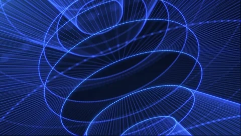 Rotating round high-tech elements, Technology and futuristic concept Stock Footage 257771546