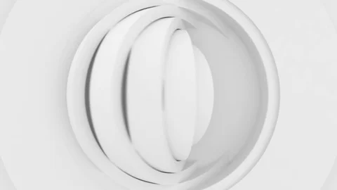 Rotating round shapes transition Stock Footage 114481058
