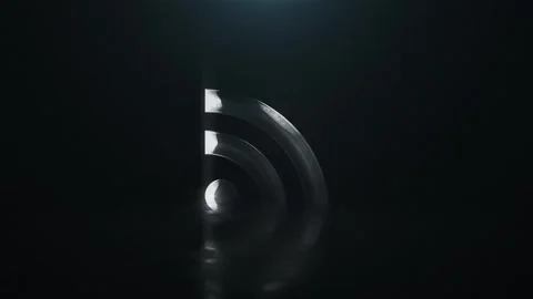 Rotating rss icon Animation Stock Footage 319387136