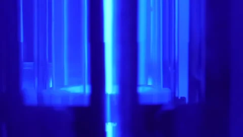 Rotating Sample Panels Inside Xenon Test Chamber Stock Footage 338159662
