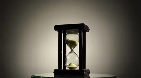 Rotating sand-glass Stock Footage 62843372