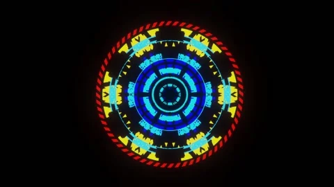 Rotating SCI-FI HUD animation Stock Footage 157373839