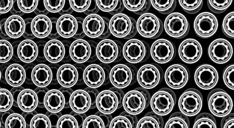 Rotating screws hypnotizing background (semi 3D) Video stock 25256613