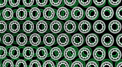 Rotating screws hypnotizing background (semi 3D) Video stock 25257000