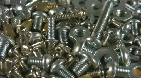 Rotating screws on workbench in 1080HD. Version 2. Stock Footage 99216