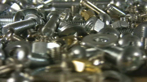 Rotating screws on workbench in 1080HD. Version 1. Stock Footage 99217