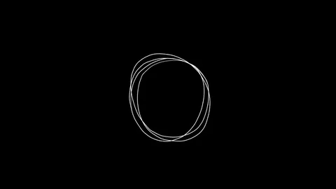 Rotating Scribbling Circle Animation | Stock Video | Pond5
