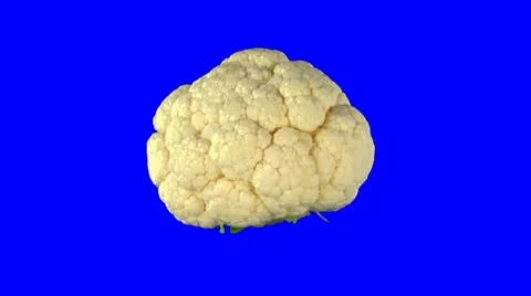 Rotating seamless looping cauliflower vegetable 1 Stock Footage 11393283