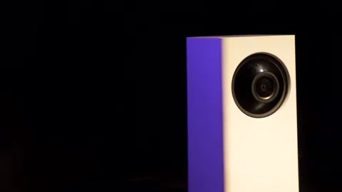 Rotating security camera Stock Footage 144040671