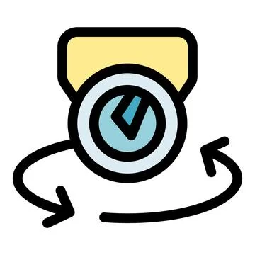 Rotating security camera providing 360 degrees surveillance 스톡 일러스트