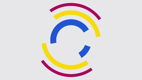 Rotating Segments Ring Animation Loop for Modern Presentation Opener Vidéo 333672179