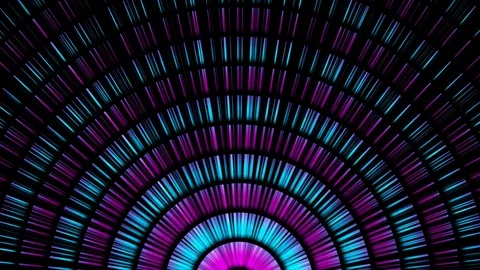 Rotating semi circle short lines Stock Footage 88985918