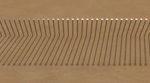 Rotating shadow of nails Stock Footage 66278615