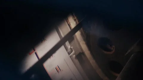 Rotating shaft in the printing press Stock Footage 153545413