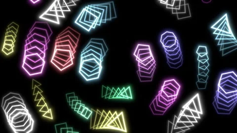 Rotating Shapes Stock Footage 332208380