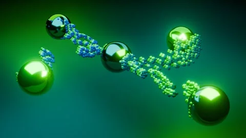 Rotating Shapes with Particles 4K VJ Loop - Dynamic Music Background Animati Stock Footage 300079406