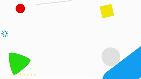Rotating Shapes on th White Background Stock Footage 140317630