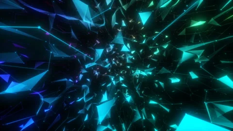 Rotating shards.Animated computer background. Stock Footage 102660305