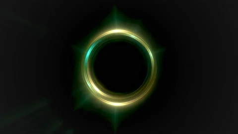 Rotating shine ring dynamic design element loop animation. 3d rendering. 4K, UHD Stock Footage 124591838