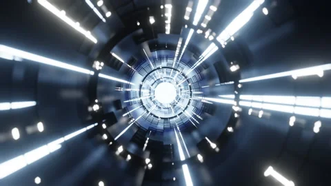 A rotating shiny tunnel Stock Footage 211820408