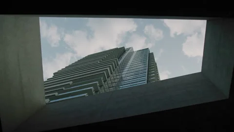 Rotating Shot of Skyscraper Stock Footage 265614498