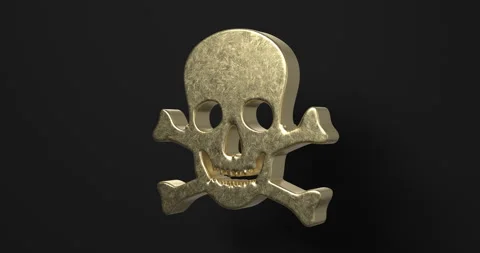 Rotating skull symbol 스톡 동영상 277254995
