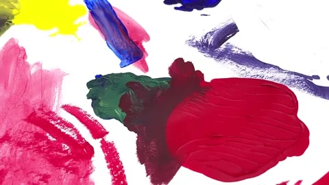Rotating Small Painting Middle Close-Up Stock Footage 238068134