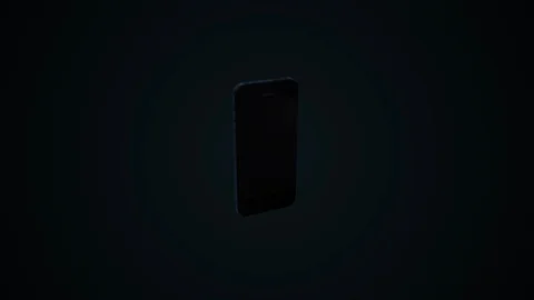 Rotating smartphone. 3D animation. Objects spinning. Stock Footage 109067273