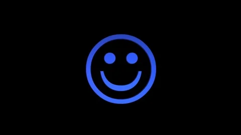 Rotating Smile symbol with alpha channel | Stock Video | Pond5