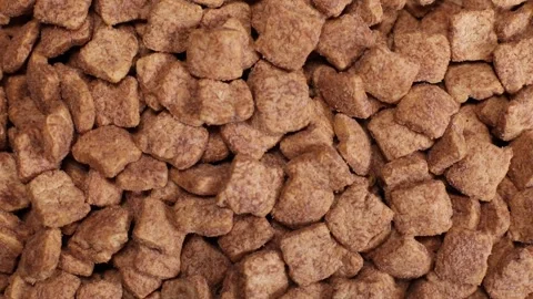 Rotating snack pads fast breakfast, top view Stock Footage 243724067