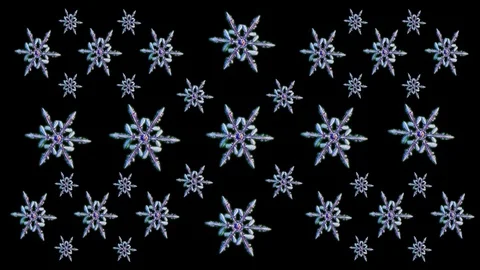 Rotating snowflakes motion background Stock Footage 71156084