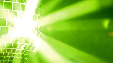 Rotating sparkling disco ball. beautiful rays in the smoke Stock Footage 103372456
