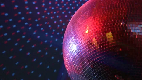 Rotating sparkling disco ball. Concept of night party. Stock Footage 87995026