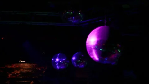 Rotating sparkling disco ball. Concept of night party. Stock Footage 151921606