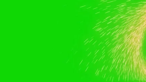 Rotating sparks on a green background. Stock Footage 194508468