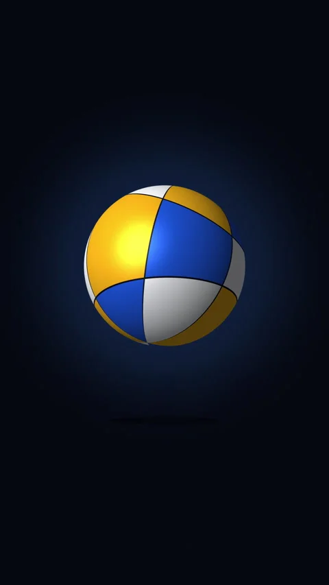 Rotating sphere sphere animation spinning globe circle pattern loop Stock Footage 346632583