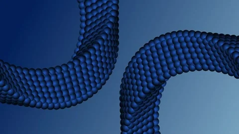 Rotating spherical snake 1 4K Stock Footage 277242153